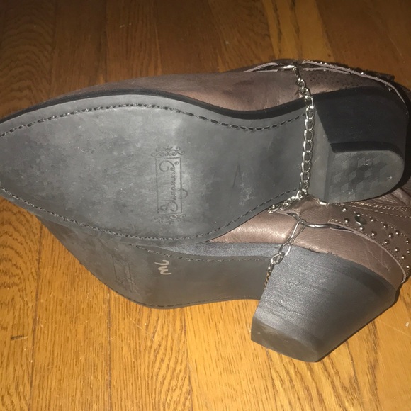 Shyanne leather brown western boots size 10 - Picture 4 of 7